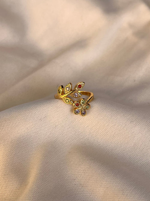 Anillo Jardín Floral Piedras - Al estilo Martinez