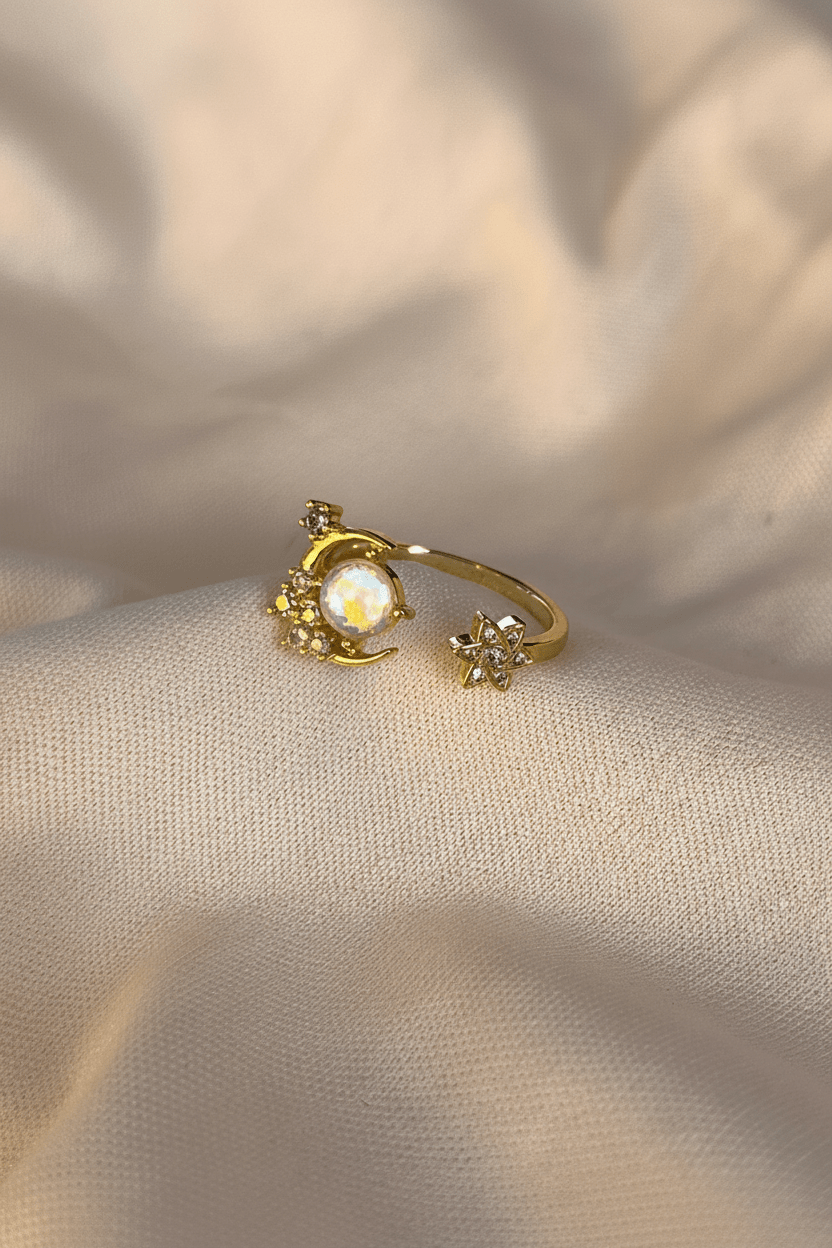 Anillo Luna Piedra Termocrómica - Al estilo Martinez