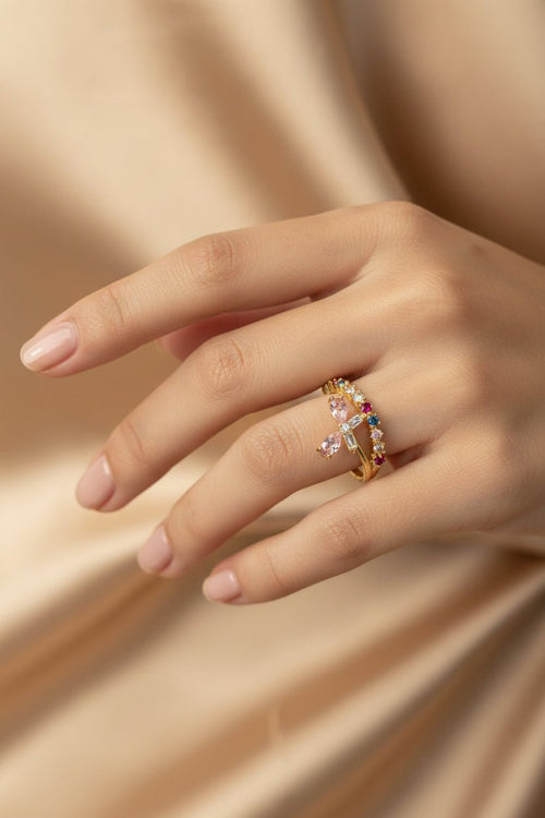 Anillo Moño Coquette con Piedras - Al estilo Martinez