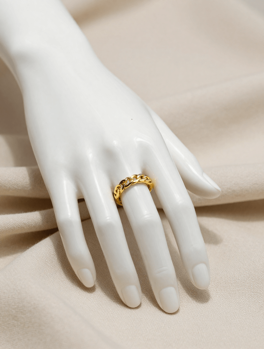Anillos De Eslabón - Al estilo Martinez