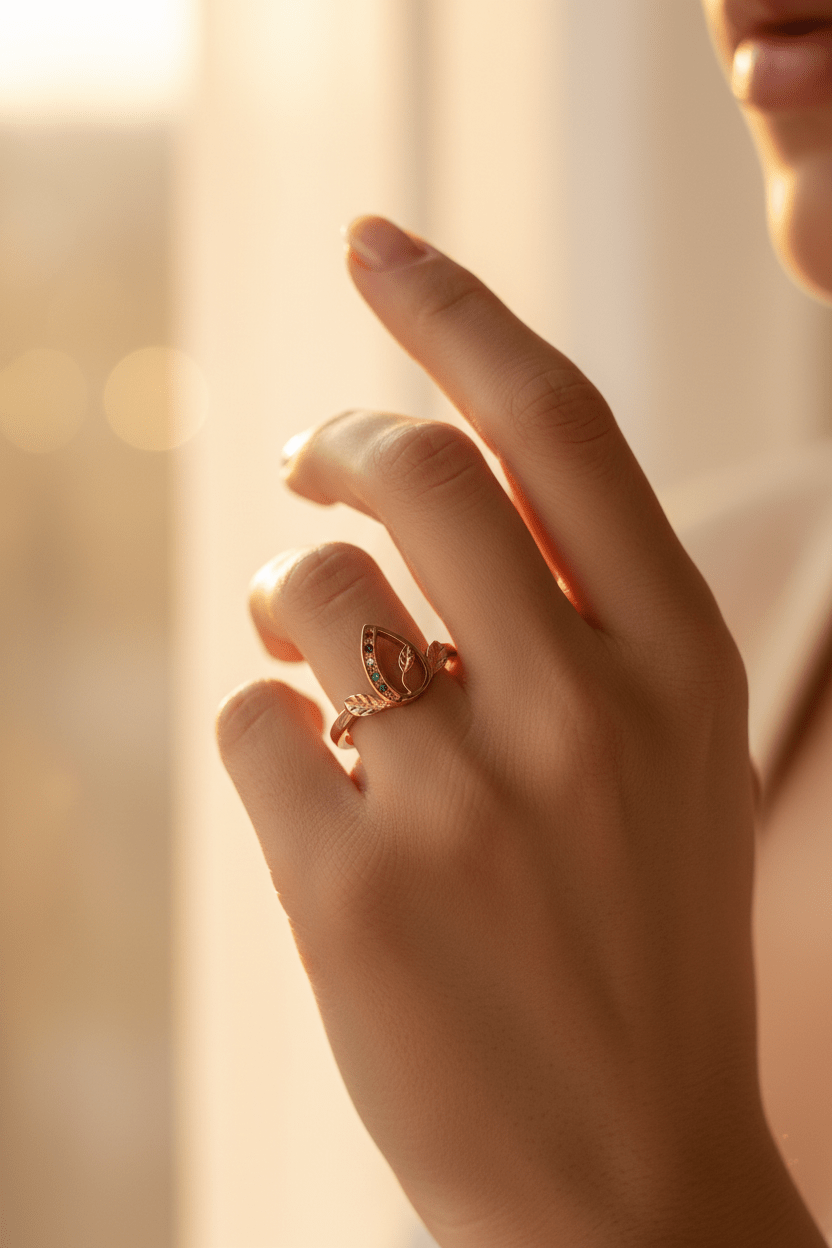 Anillos Floral En Piedras - Al estilo Martinez