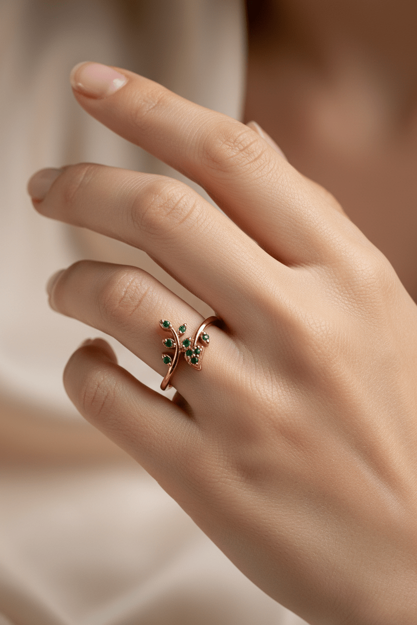 Anillos Floral En Piedras - Al estilo Martinez