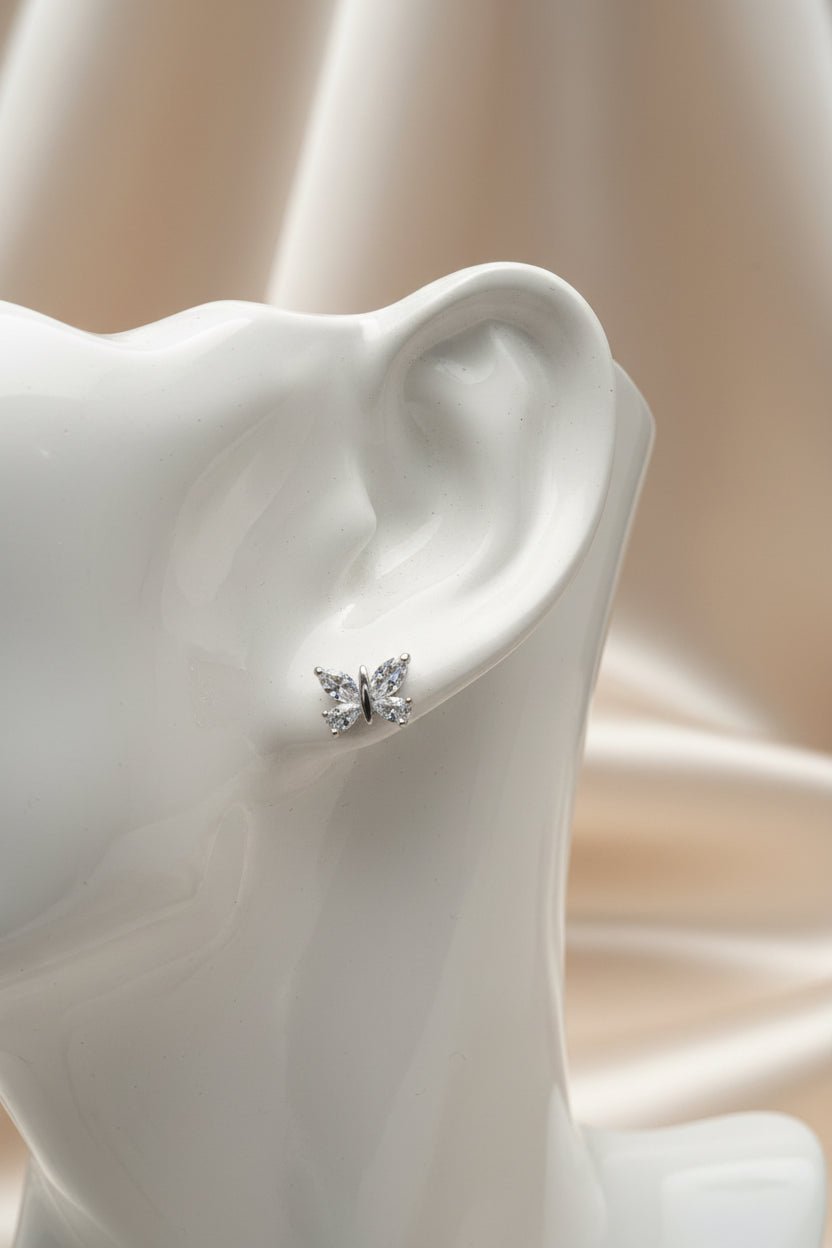 Aretes de Acero Plateado | Diseños Exclusivos - Al estilo Martinez