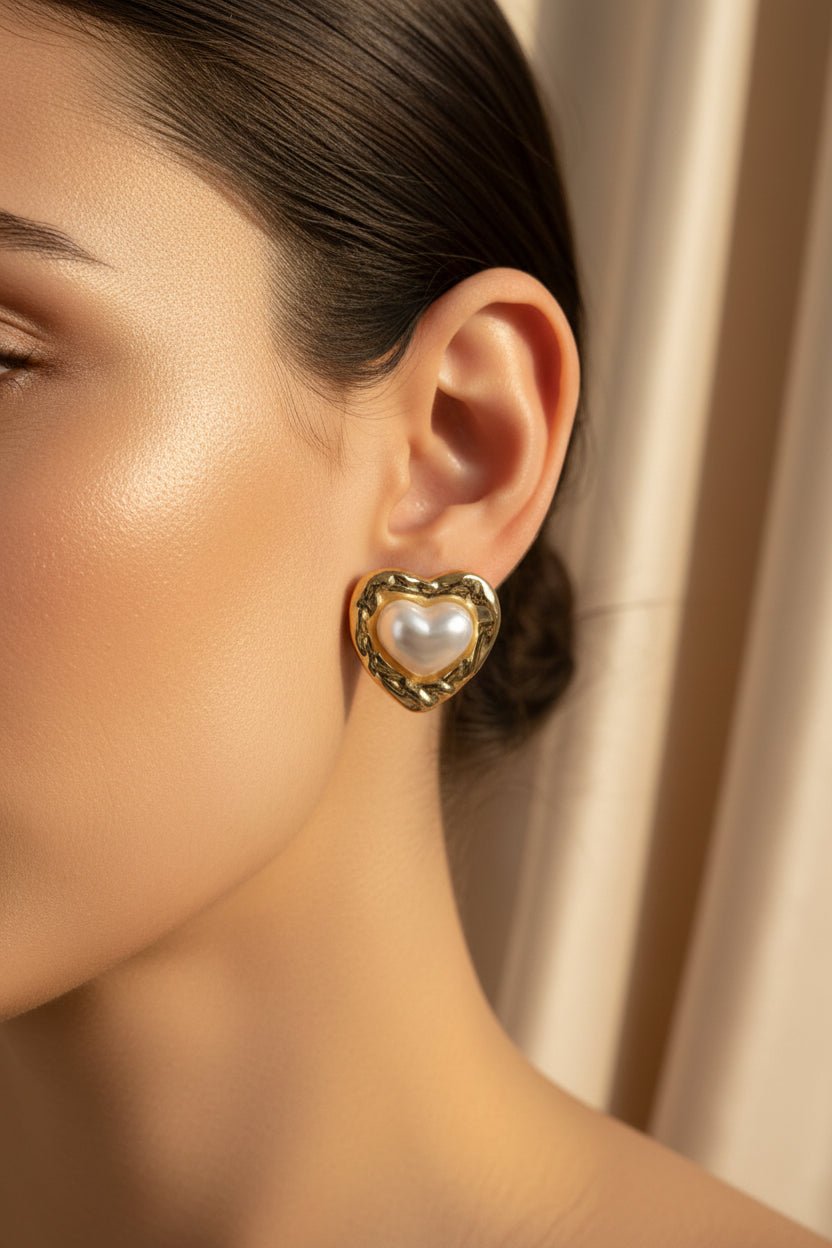 Aretes Topo Elegantes | Rodio y Acero - Al estilo Martinez