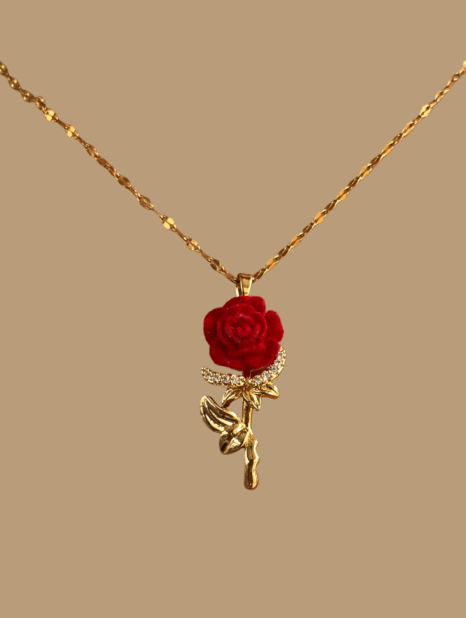 Cadena Dije Rosa - Al estilo Martinez