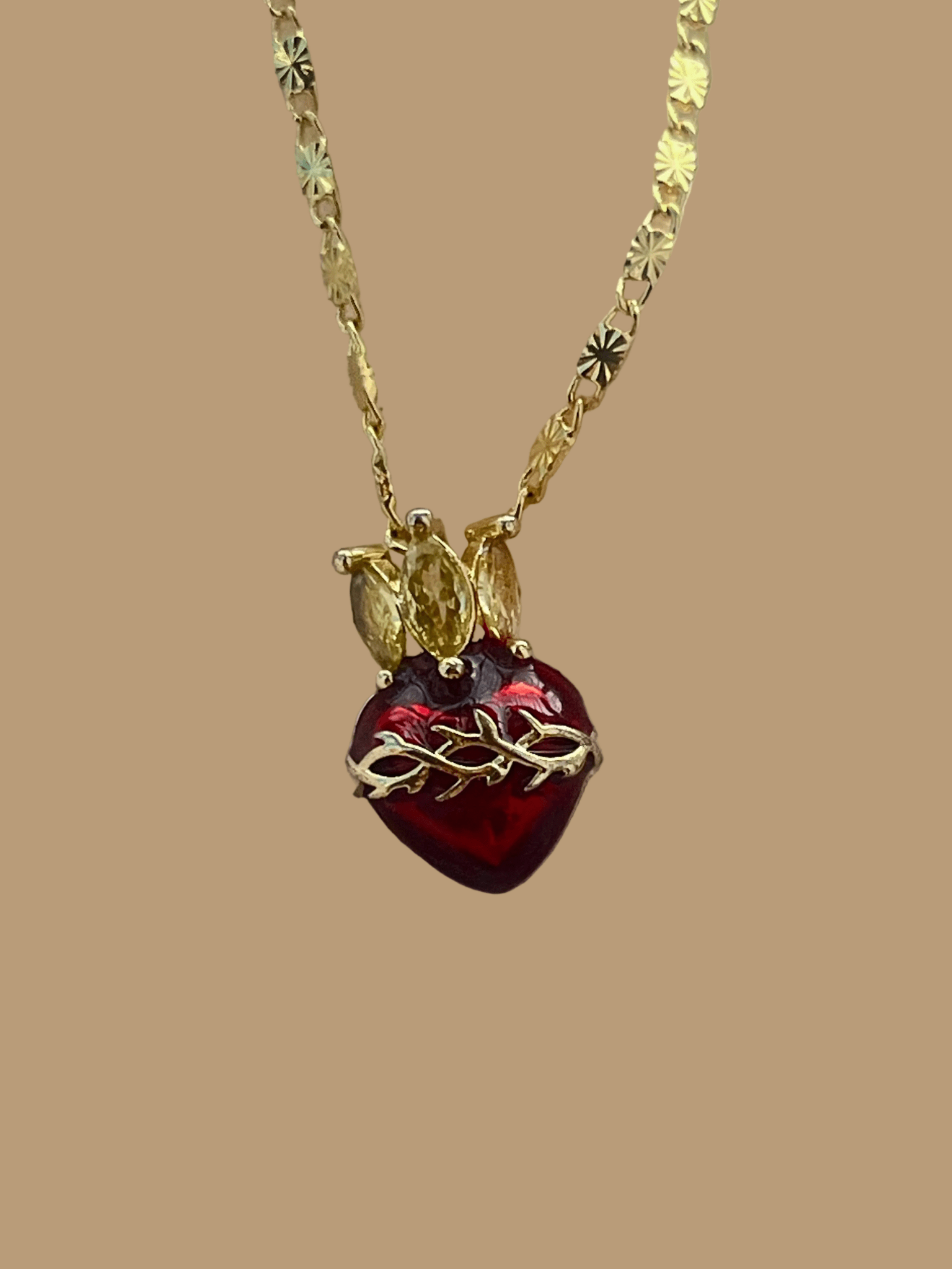 Cadena Dije Sagrado Corazón - Al estilo Martinez