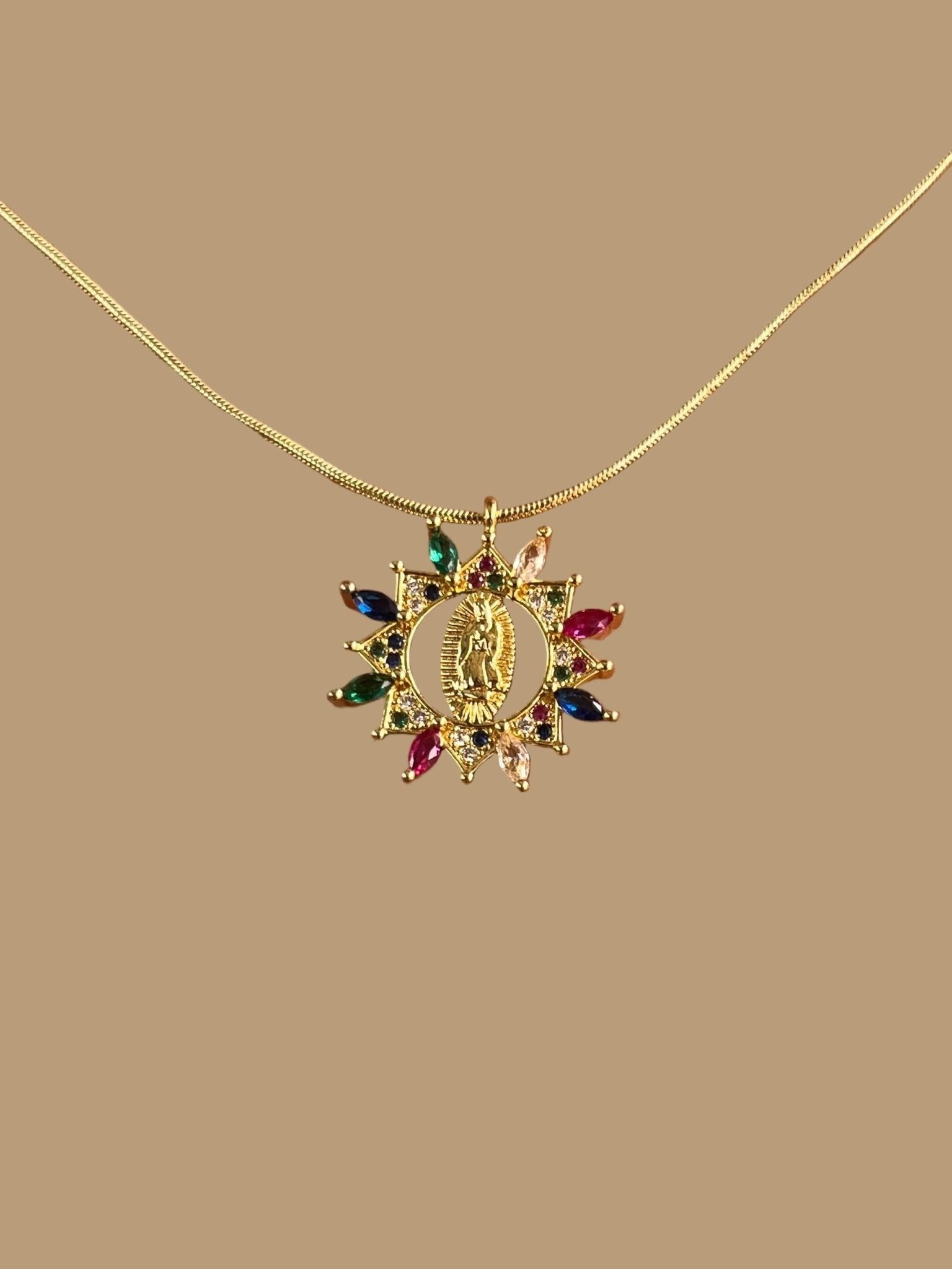 Cadena Dije Virgen de Guadalupe - Al estilo Martinez