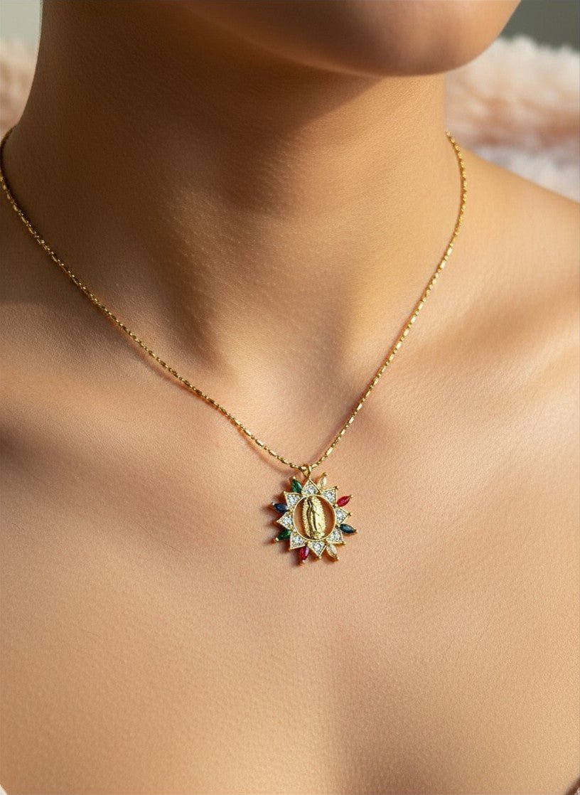 Cadena Dije Virgen de Guadalupe - Al estilo Martinez