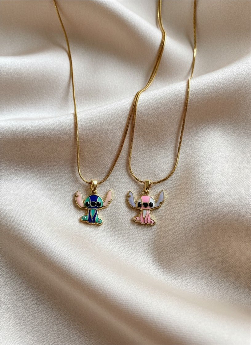 Cadenas Dije Stitch Dúo - Al estilo Martinez