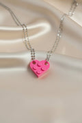 Collar Lego Corazón para Compartir | Dorado o Plateado Cadena - Al estilo Martinez