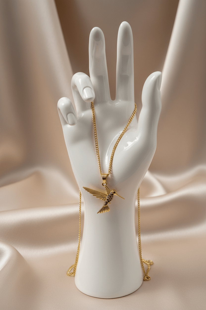 Collares de Colibrí Exclusivos | Rodio con Cristales - Al estilo Martinez