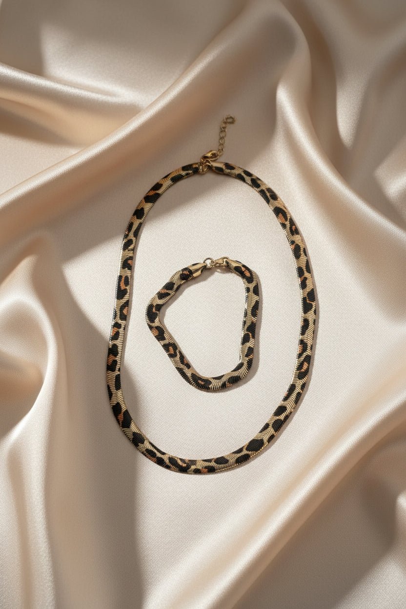 Set Animal Print Mujer | Acero Estampado - Al estilo Martinez