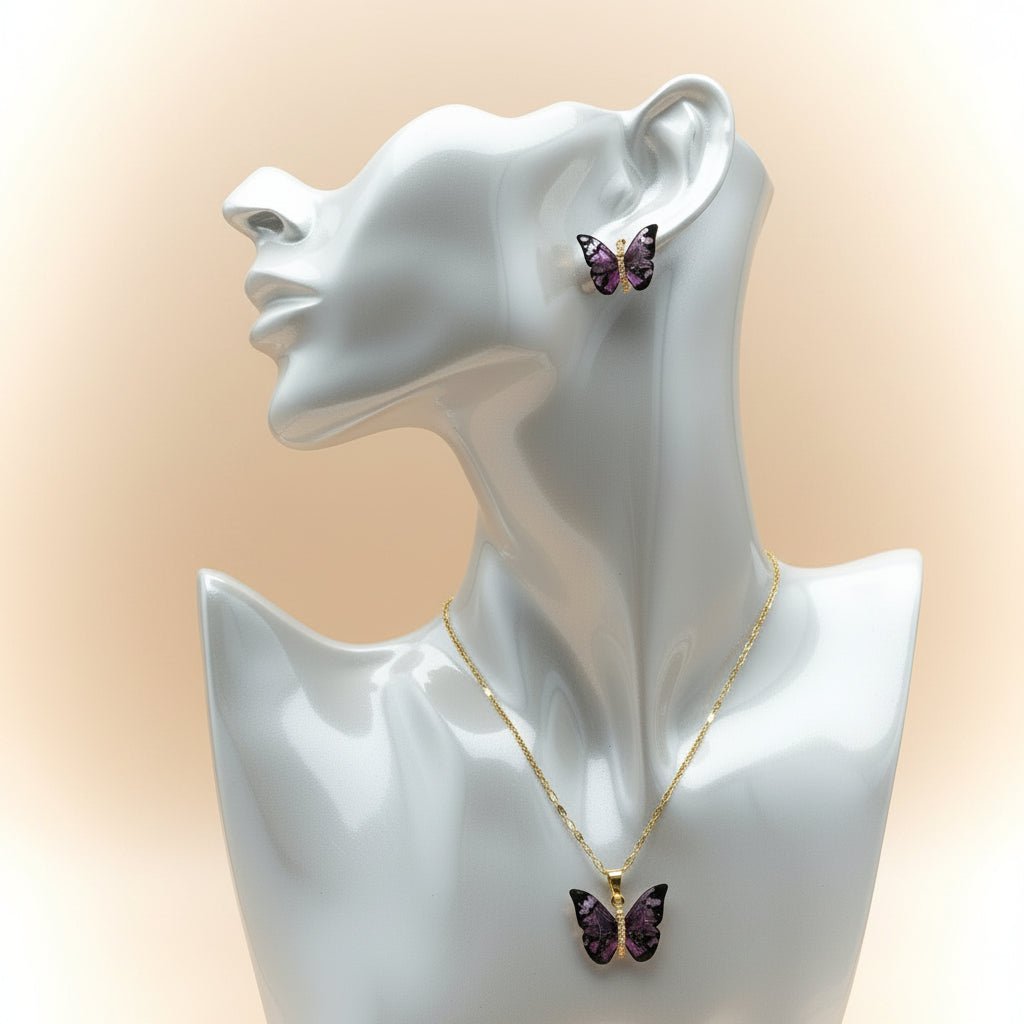 Sets de Joyas Mariposa | Rodio - Al estilo Martinez