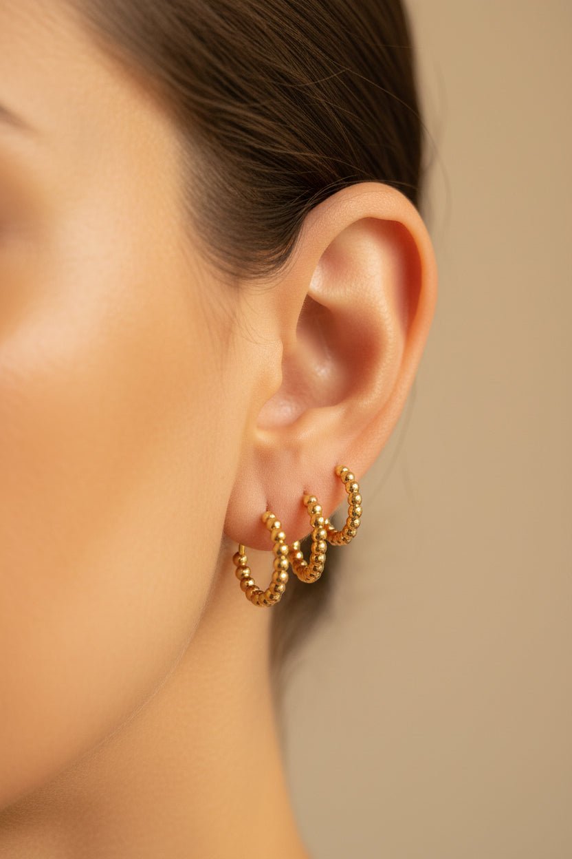 Trío de Candongas | Diseños Exclusivos en Rodio aretes - Al estilo Martinez