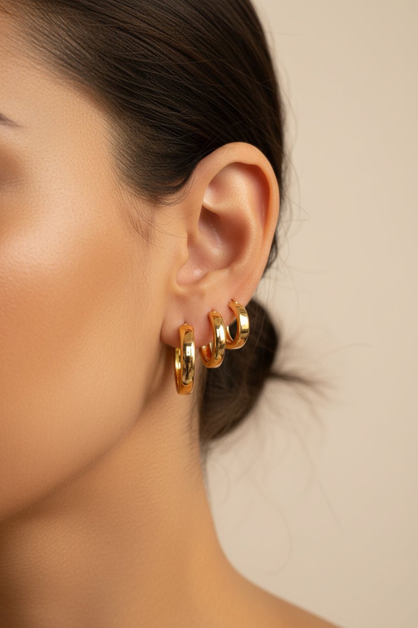 Trío de Candongas | Diseños Exclusivos en Rodio aretes - Al estilo Martinez